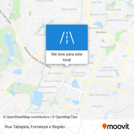 Rua Tabajara mapa