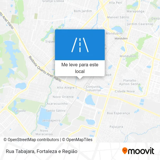 Rua Tabajara mapa