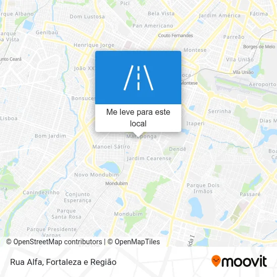 Rua Alfa mapa