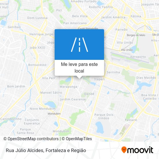 Rua Júlio Alcides mapa