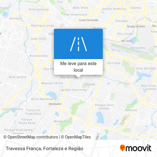 Travessa França mapa
