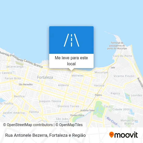 Rua Antonele Bezerra mapa