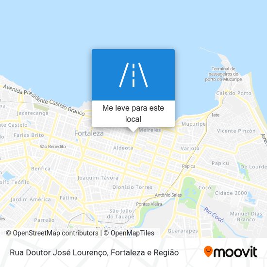 Rua Doutor José Lourenço mapa