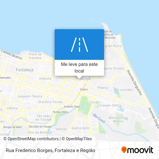 Rua Frederico Borges mapa