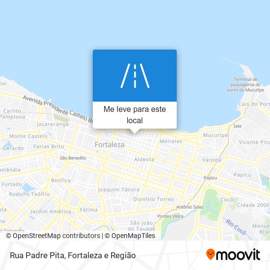 Rua Padre Pita mapa