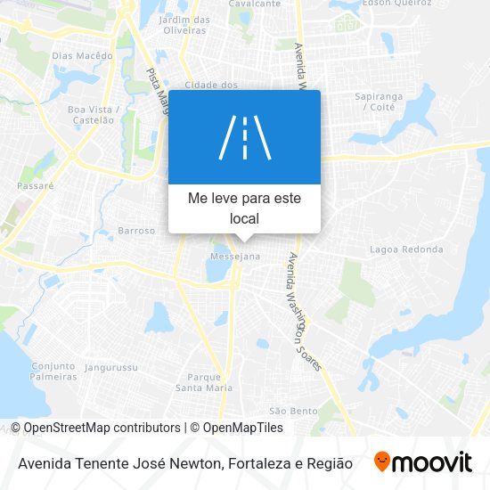 Avenida Tenente José Newton mapa