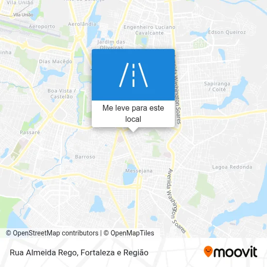 Rua Almeida Rego mapa