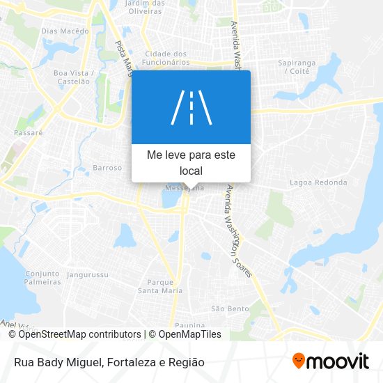 Rua Bady Miguel mapa