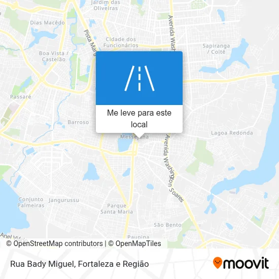 Rua Bady Miguel mapa