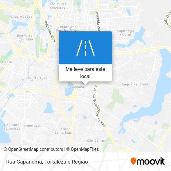 Rua Capanema mapa