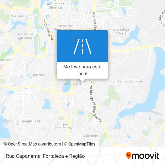 Rua Capanema mapa