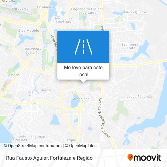 Rua Fausto Aguiar mapa