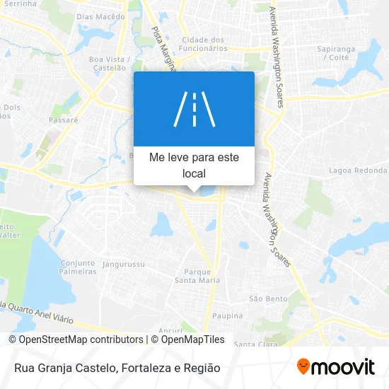 Rua Granja Castelo mapa