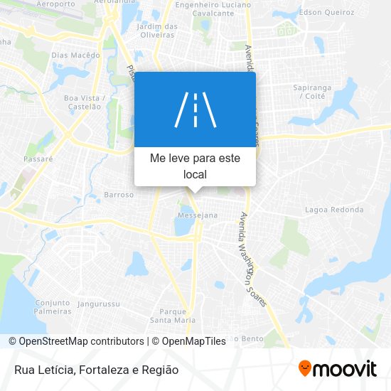 Rua Letícia mapa