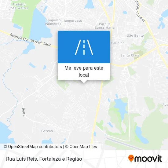 Rua Luís Reis mapa