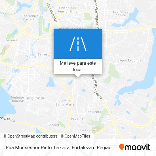 Rua Monsenhor Pinto Teixeira mapa