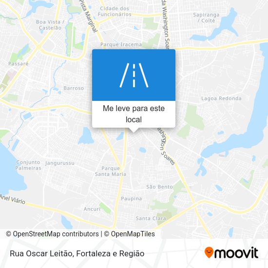 Rua Oscar Leitão mapa
