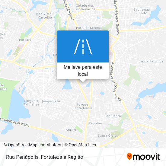 Rua Penápolis mapa