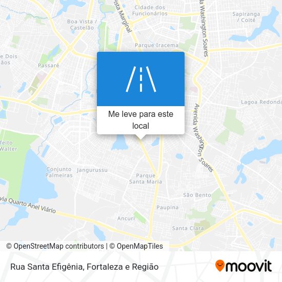 Rua Santa Efigênia mapa