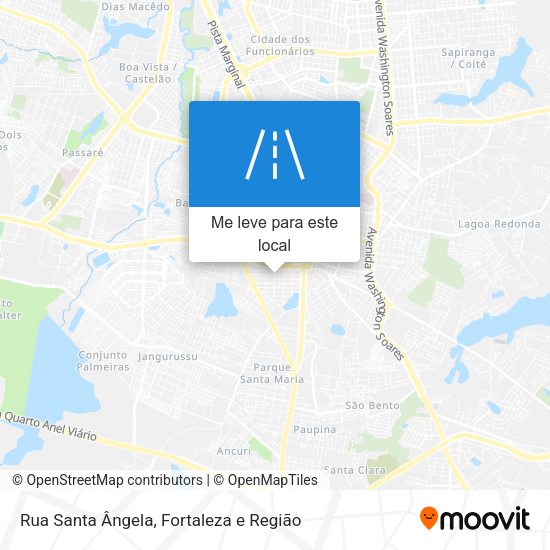 Rua Santa Ângela mapa