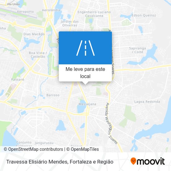 Travessa Elisiário Mendes mapa