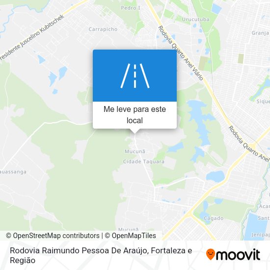 Rodovia Raimundo Pessoa De Araújo mapa