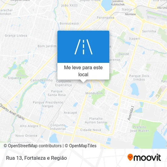 Rua 13 mapa