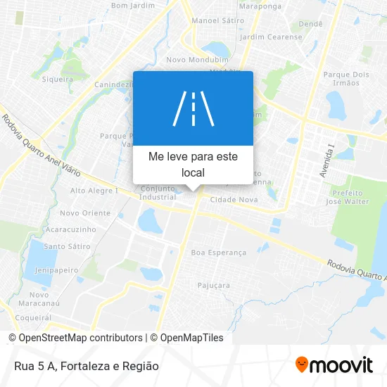 Rua 5 A mapa