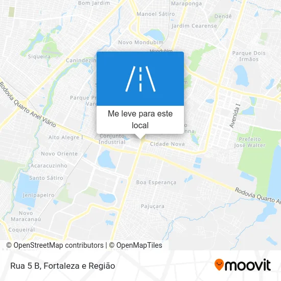 Rua 5 B mapa