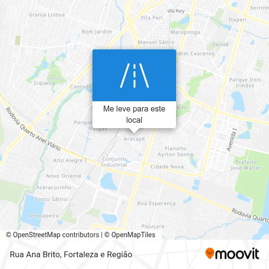 Rua Ana Brito mapa