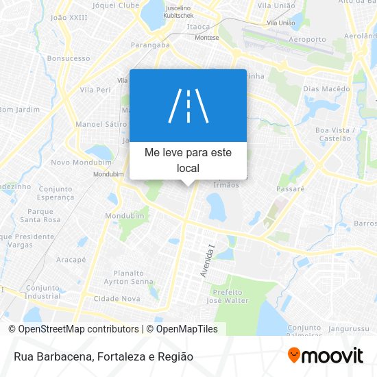 Rua Barbacena mapa