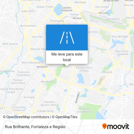 Rua Brilhante mapa