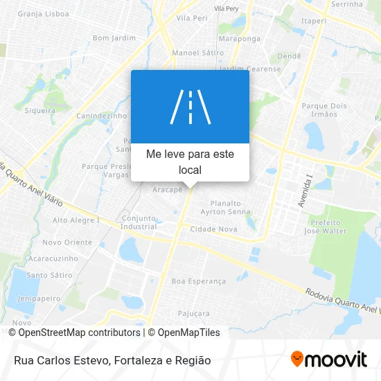 Rua Carlos Estevo mapa