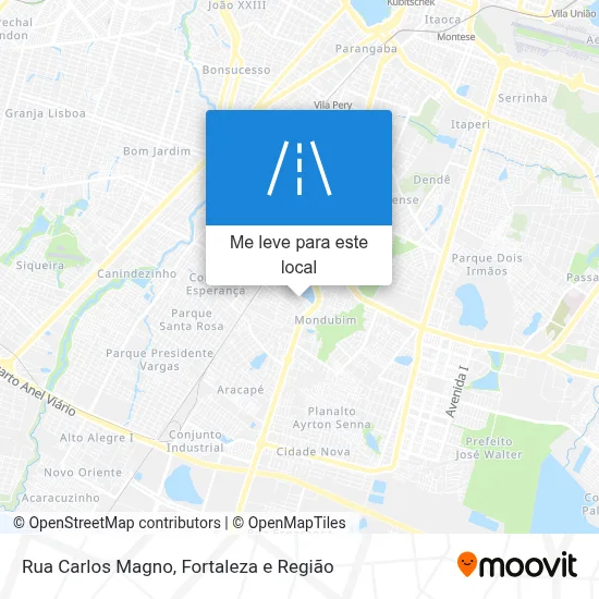 Rua Carlos Magno mapa