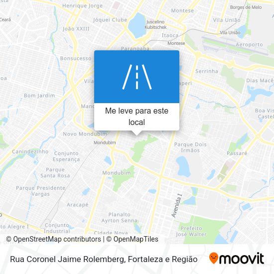 Rua Coronel Jaime Rolemberg mapa