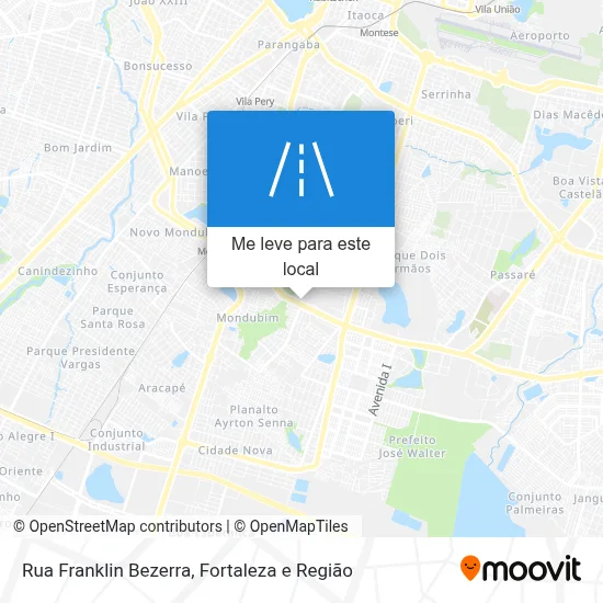 Rua Franklin Bezerra mapa