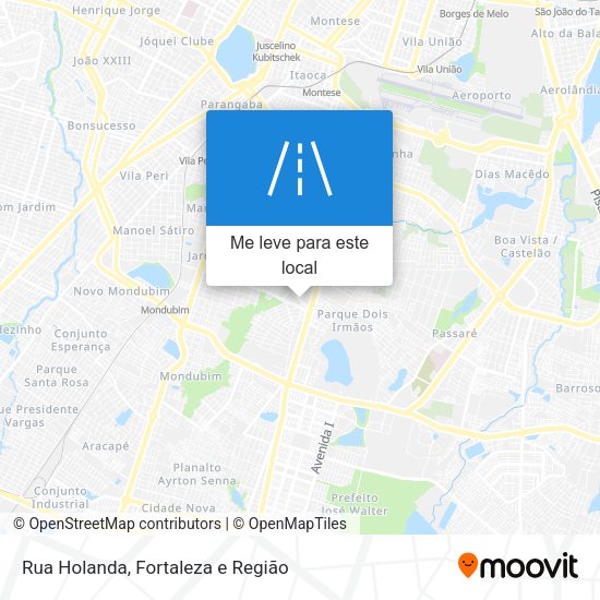 Rua Holanda mapa