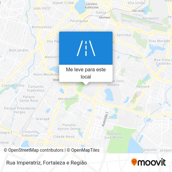 Rua Imperatriz mapa