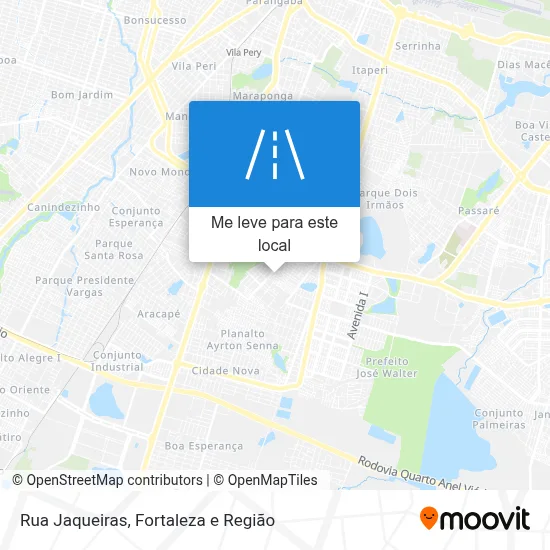 Rua Jaqueiras mapa