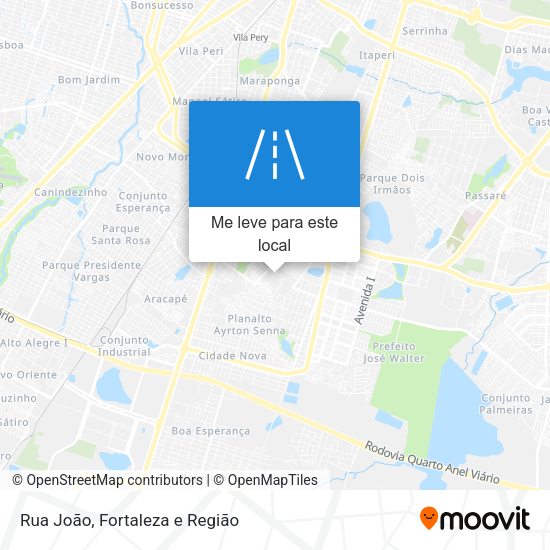 Rua João mapa