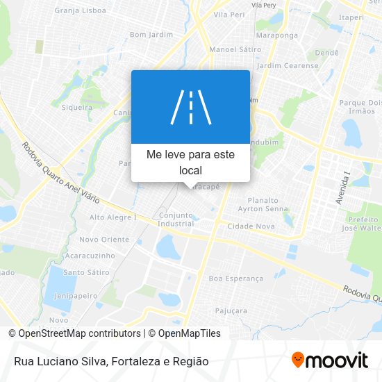 Rua Luciano Silva mapa