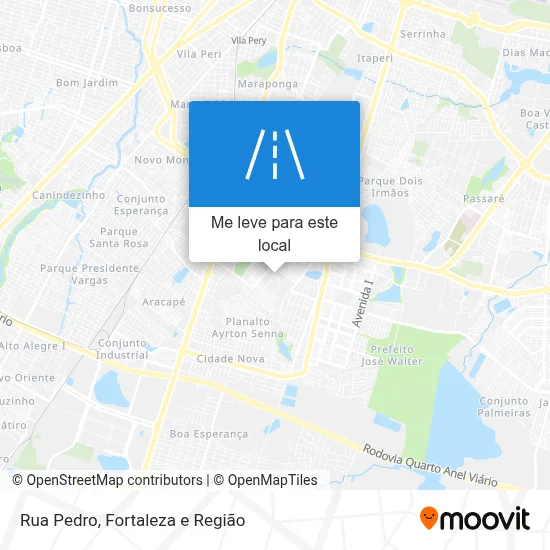 Rua Pedro mapa