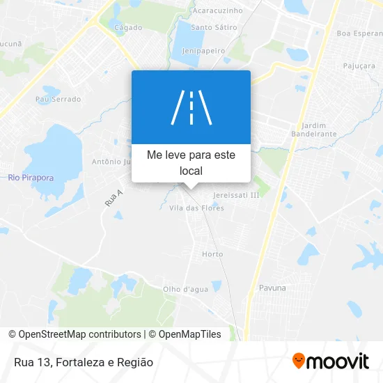 Rua 13 mapa