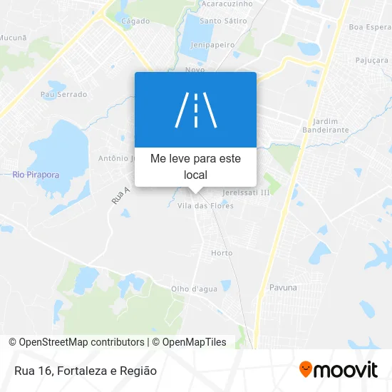 Rua 16 mapa