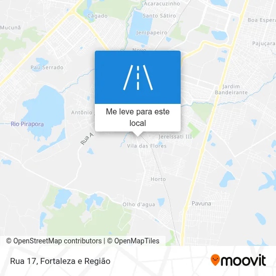 Rua 17 mapa