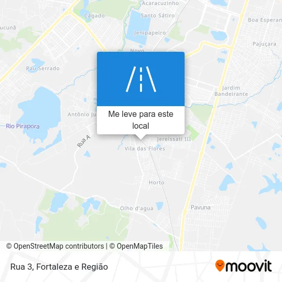 Rua 3 mapa