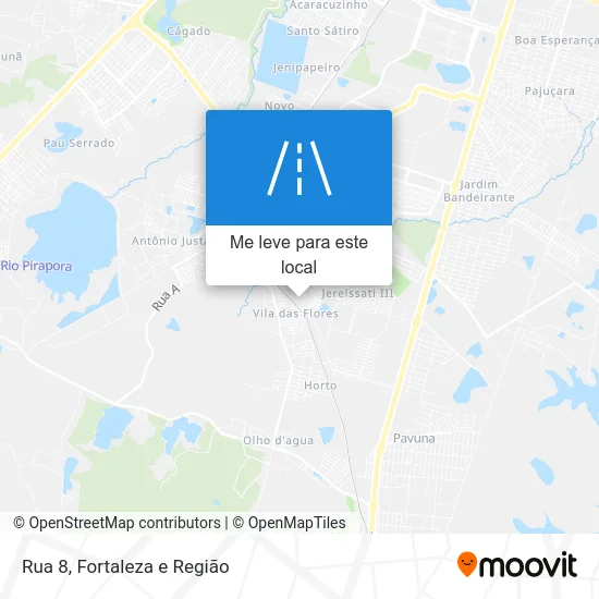 Rua 8 mapa