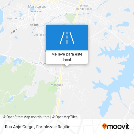 Rua Anjo Gurgel mapa