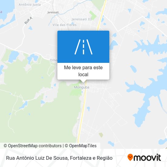 Rua Antônio Luiz De Sousa mapa