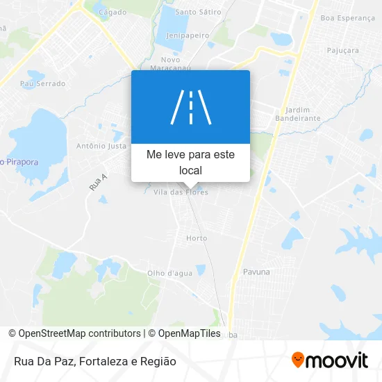 Rua Da Paz mapa